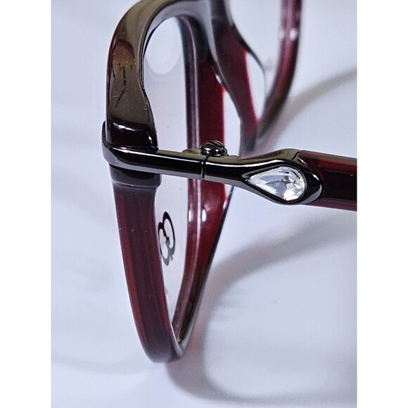 GIANNI PO WOMEN'S EYEGLASSES GP 1656 52-18 140 BURGUNDY NWT DEMO LENSES - Picture 14 of 14